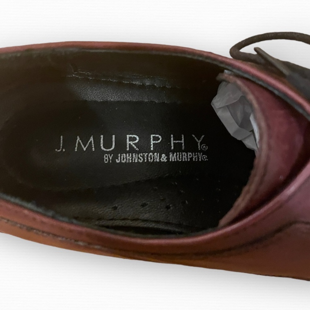 Johnston & Murphy Novick Brown Cap Toe Lace Up Oxford Shoes Size 9 - Picture 8 of 9